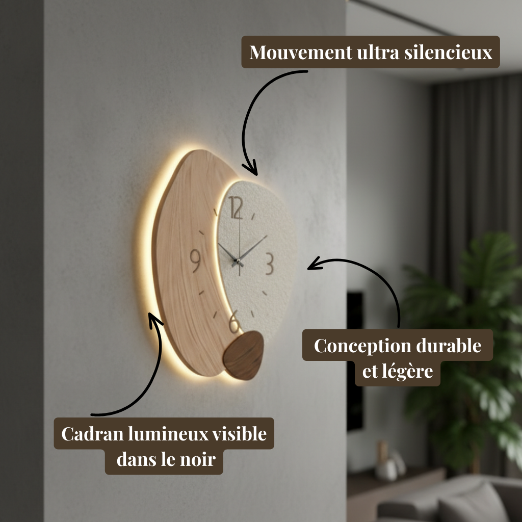 Horloge murale moderne 30 cm à mécanisme quartz – Image 3