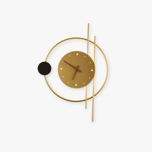 Applique murale LED design forme horloge métal acrylique