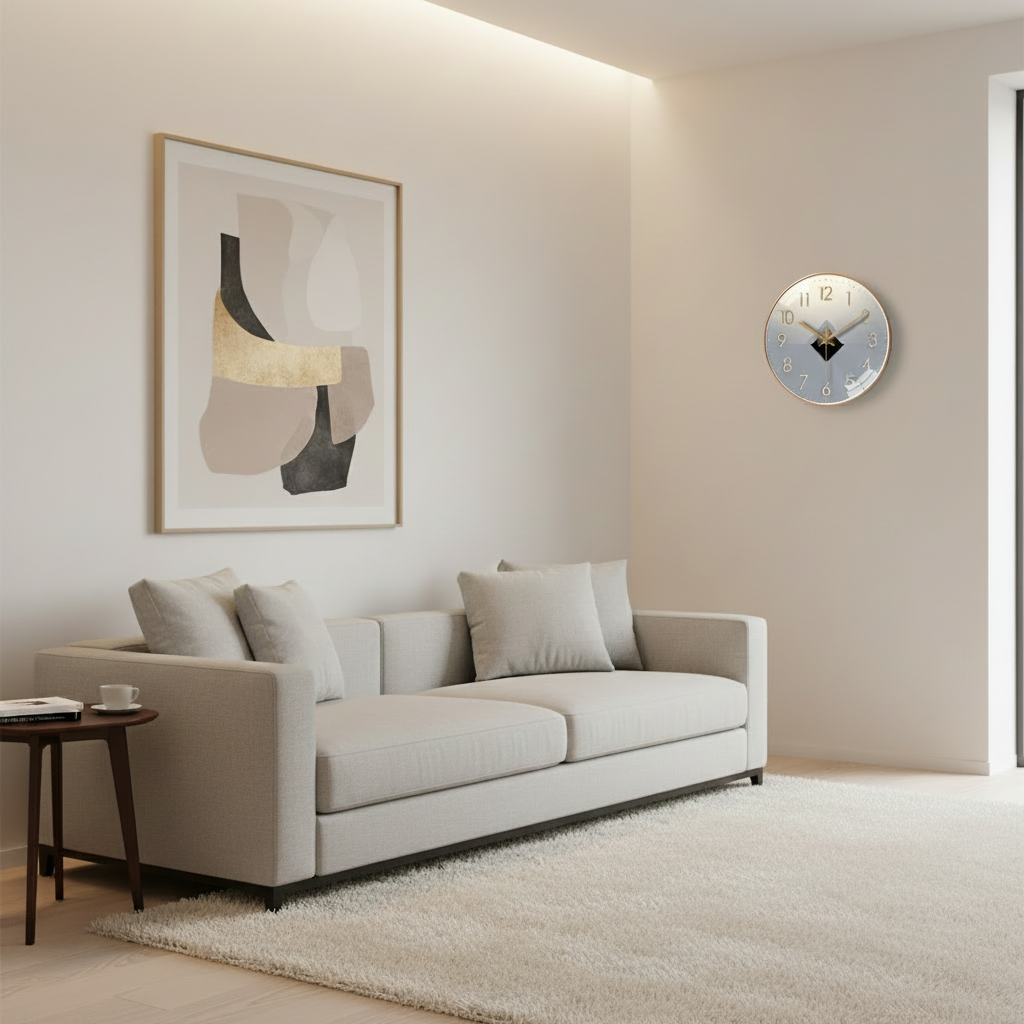 Horloge murale silencieuse à balayage compacte 20 cm – Image 11