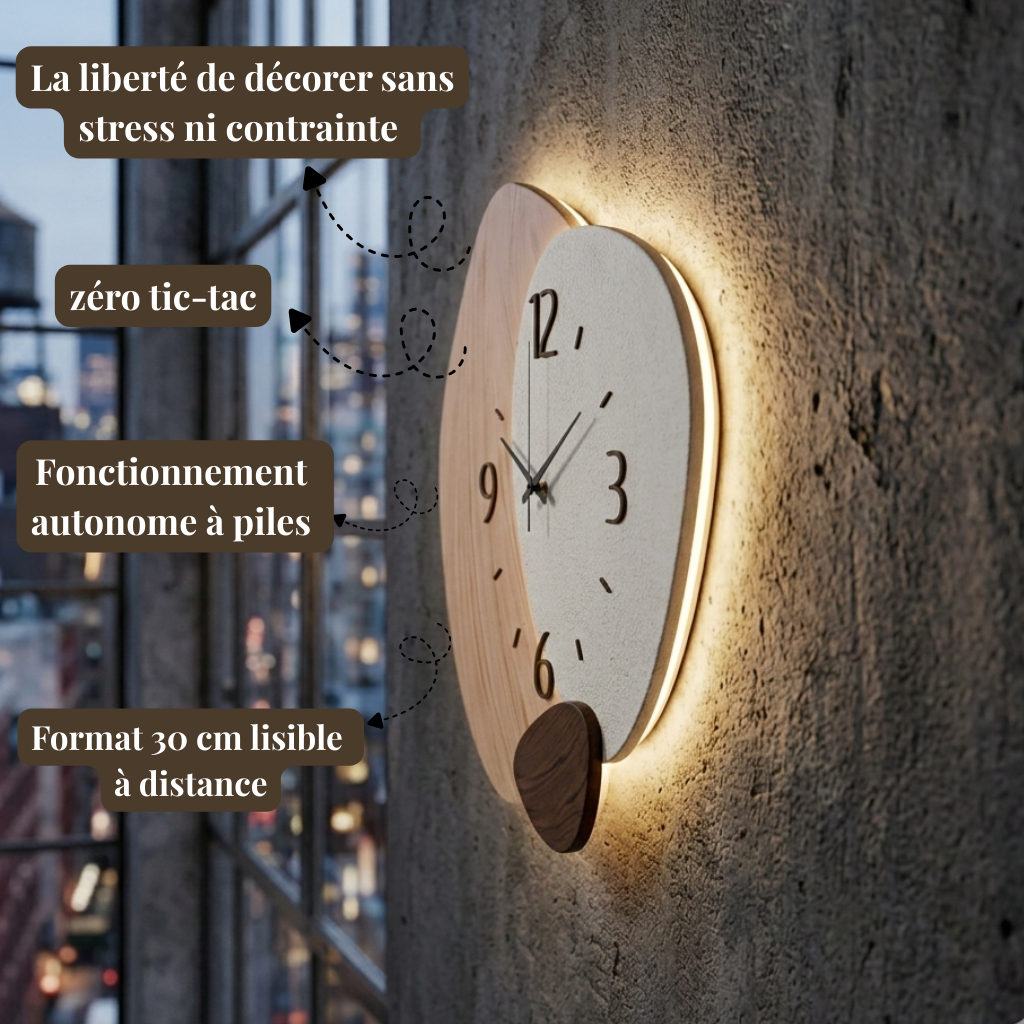 Horloge murale moderne 30 cm à mécanisme quartz – Image 4