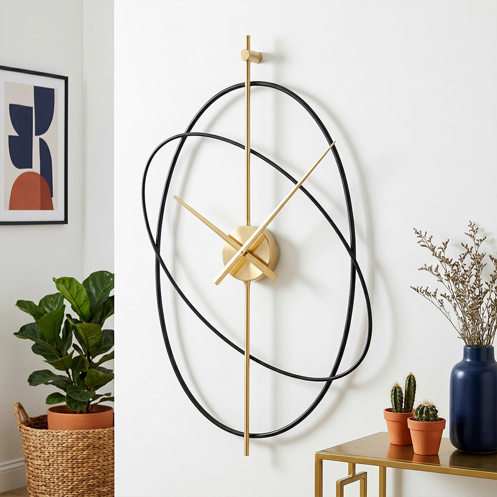 Horloge murale silencieuse à quartz grand format – Image 4