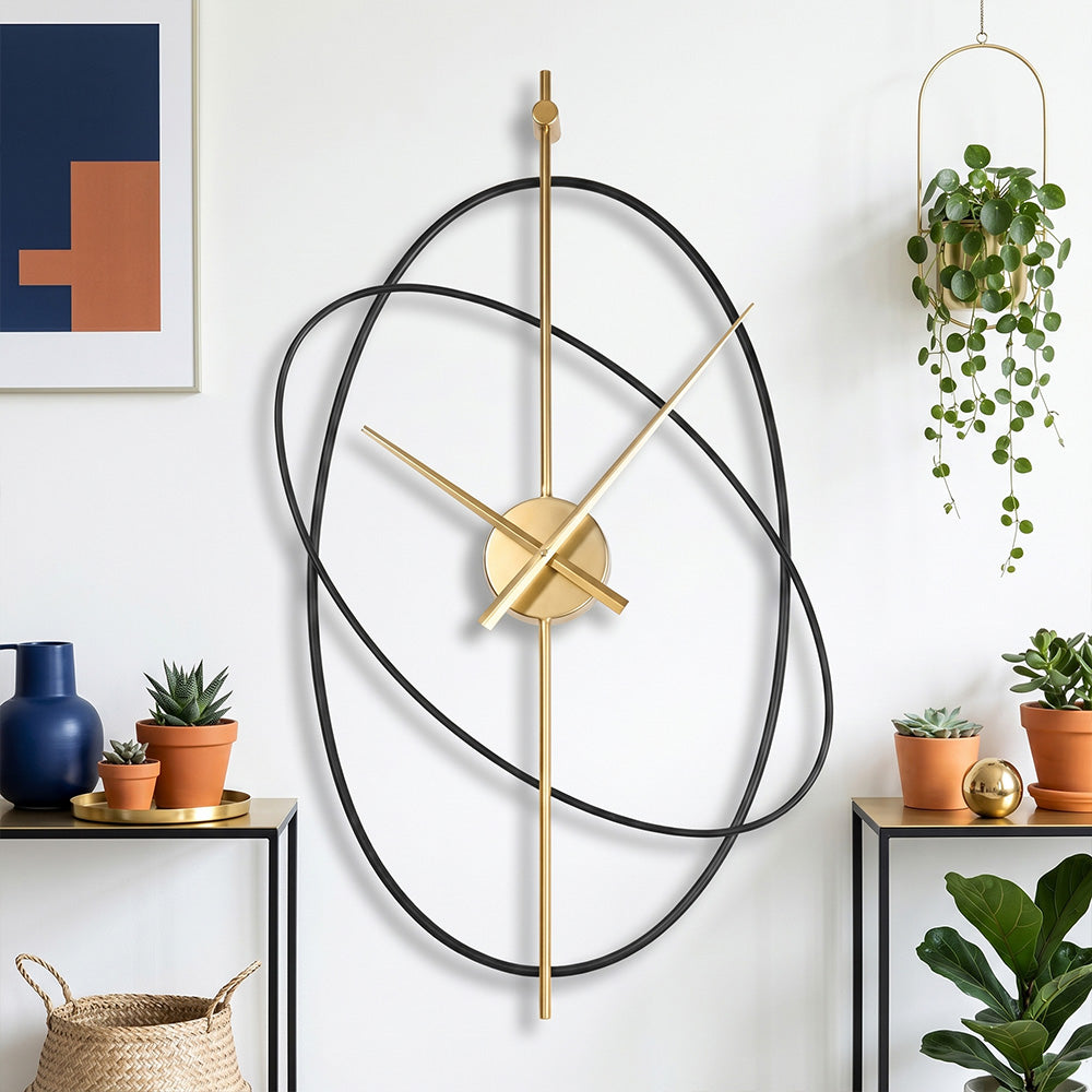 Horloge murale silencieuse à quartz grand format – Image 2
