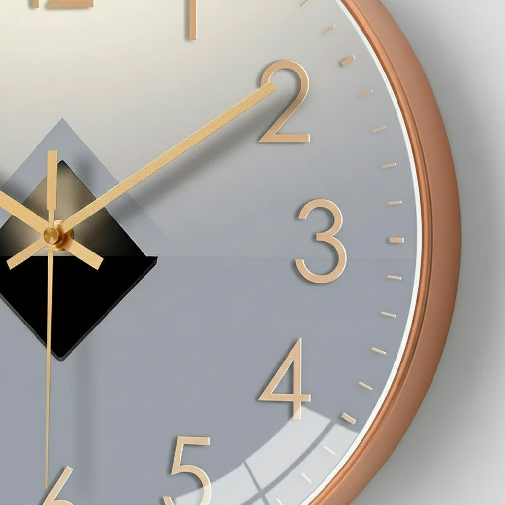 Horloge murale silencieuse à balayage compacte 20 cm – Image 4