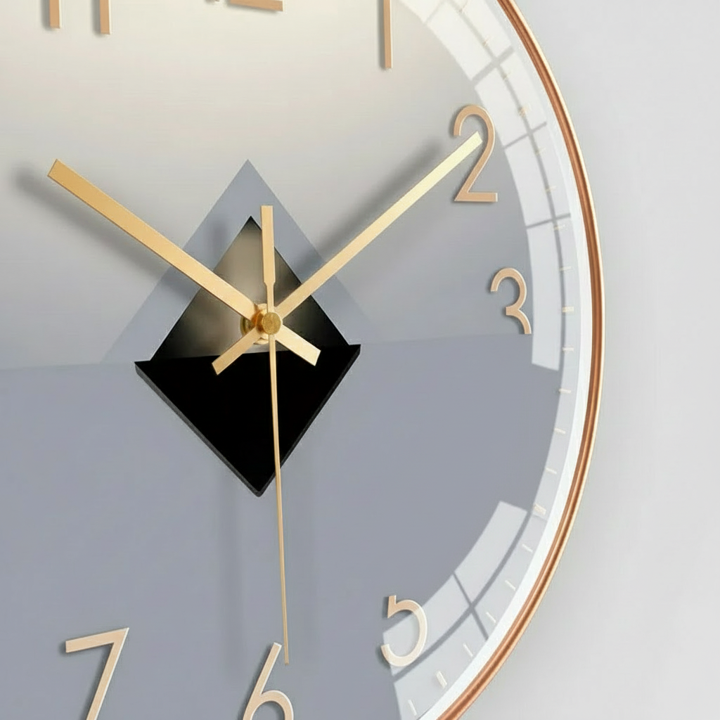 Horloge murale silencieuse à balayage compacte 20 cm – Image 3