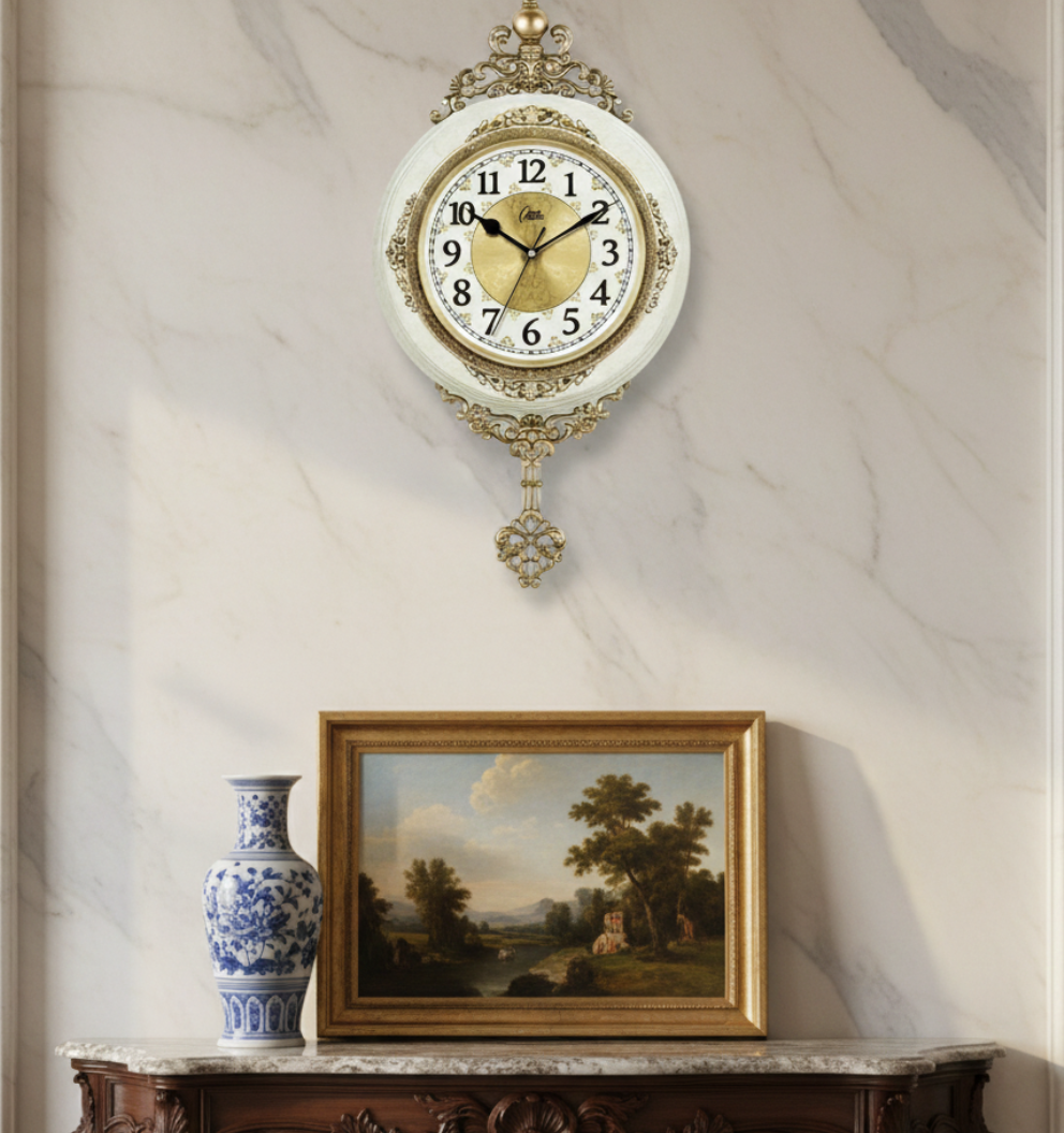 Horloge murale vintage quartz acrylique ornements – Image 2