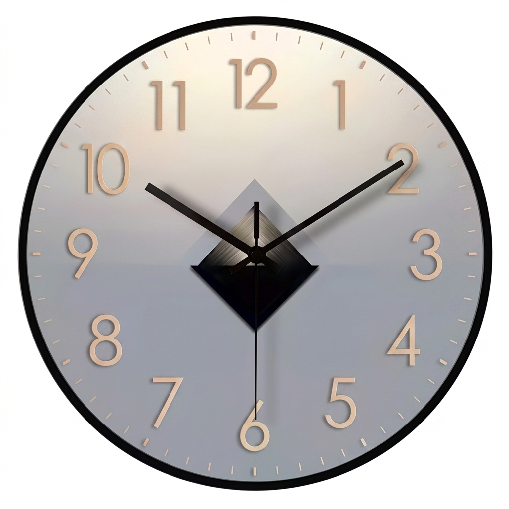 Horloge murale silencieuse à balayage compacte 20 cm – Image 2