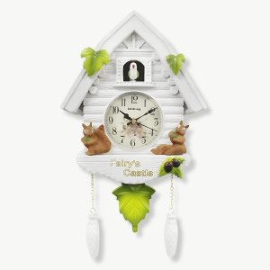 Horloge Coucou Murale Quartz Silencieux Design Nature