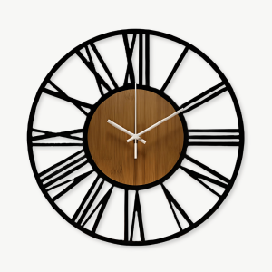 Horloge murale bambou quartz silencieux 40 cm