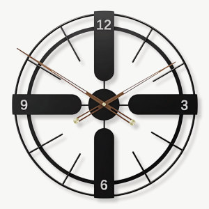 Horloge murale ronde silencieuse en métal 70 cm