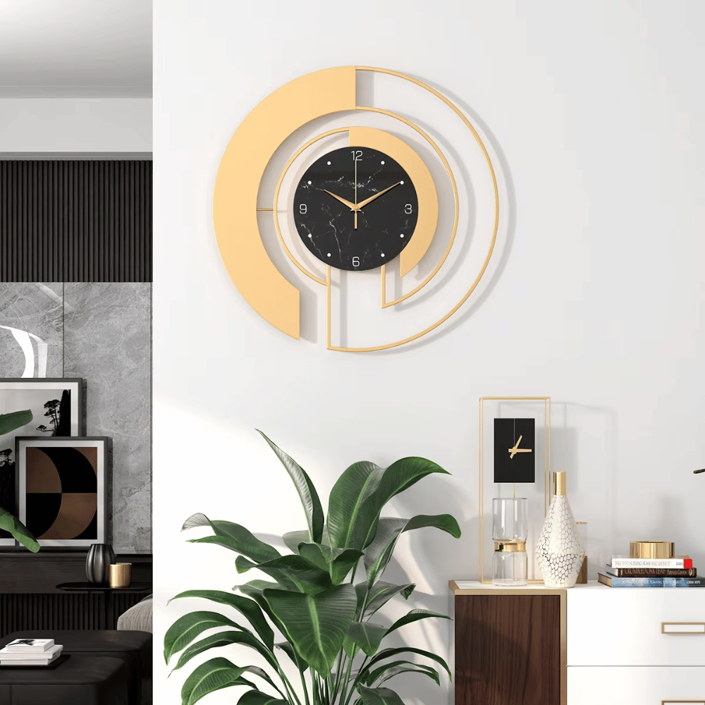 Horloge murale silencieuse quartz design moderne – Image 3