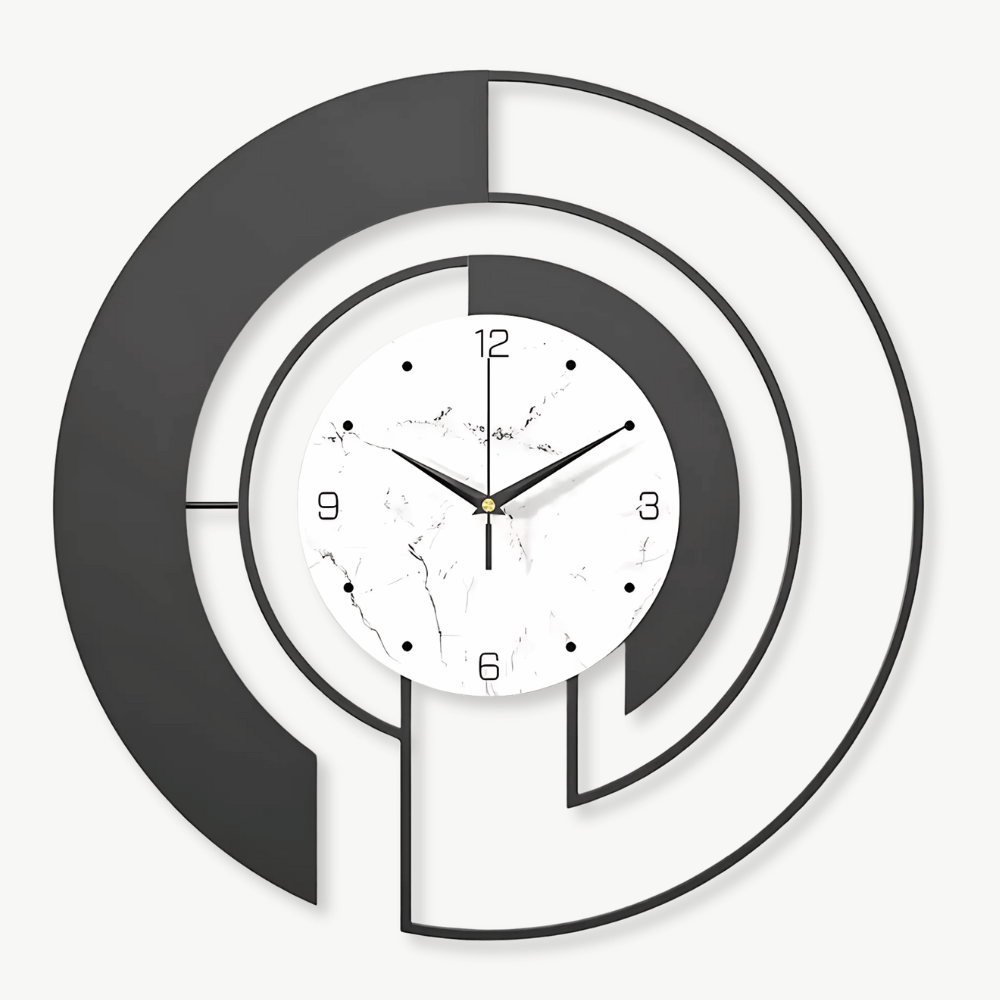 Horloge murale silencieuse quartz design moderne – Image 2