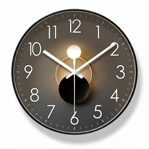 Horloge murale mouvement quartz silencieux en plastique