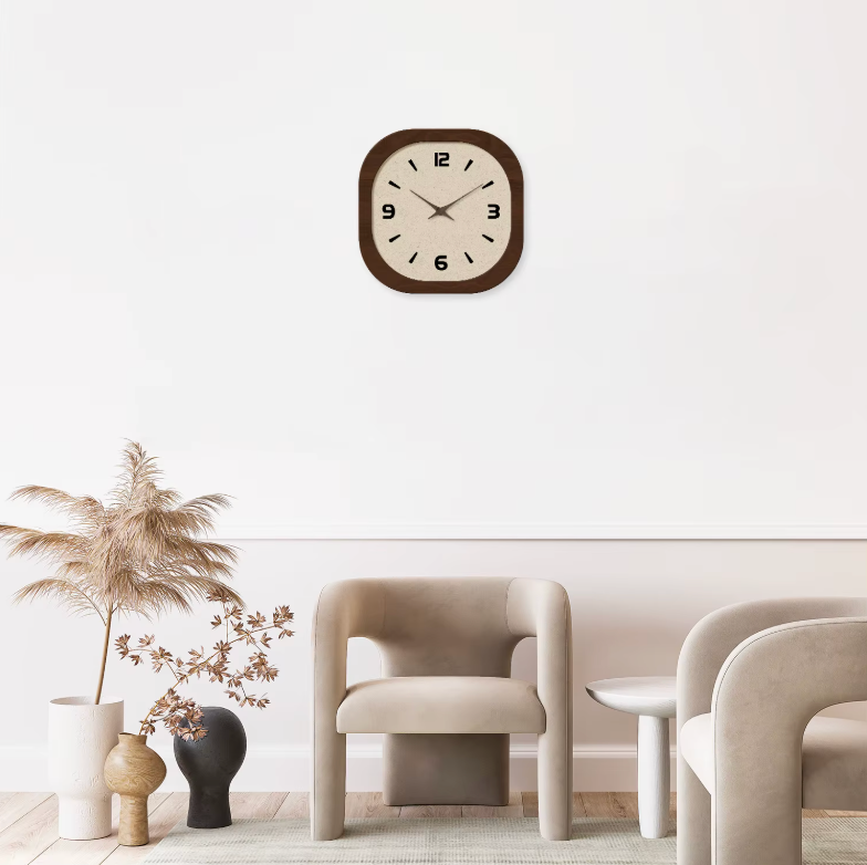Horloge Murale silencieuse Bambou et Bois 35 cm – Image 3