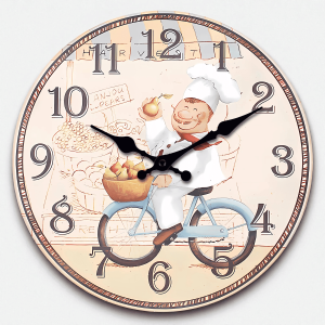 Horloge Murale Mouvement Quartz Silencieux Bois