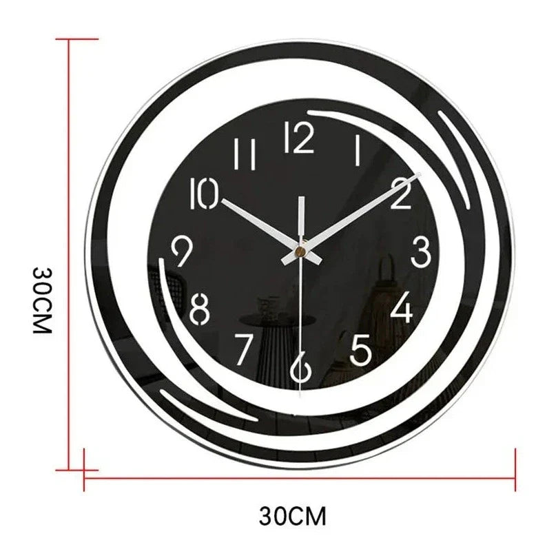 Horloge murale design motif tourbillonnant 40 cm – Image 8