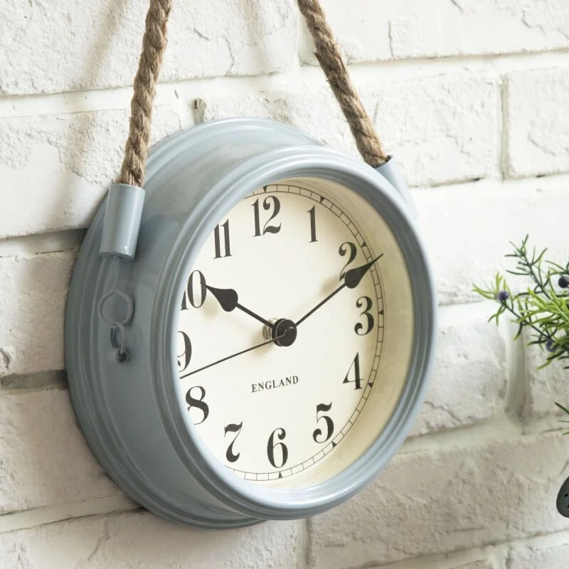 Horloge murale corde style chic rétro – Image 6
