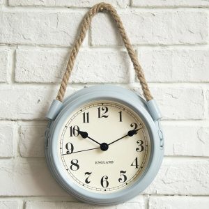 Horloge murale corde style chic rétro