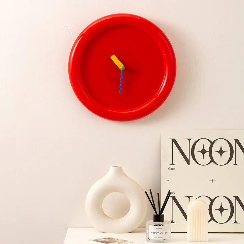 Horloge murale moderne minimaliste cadran uni – Image 2