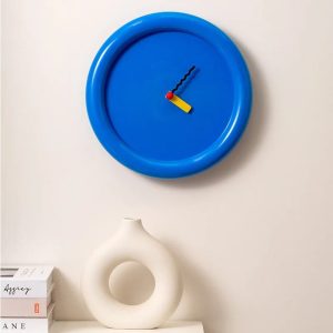 Horloge murale moderne minimaliste cadran uni