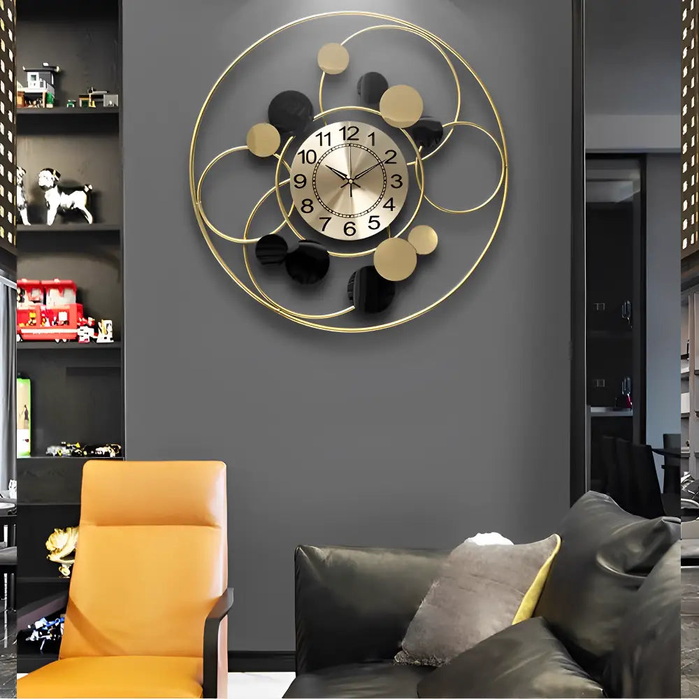 Horloge murale silencieuse quartz 60 cm design – Image 5