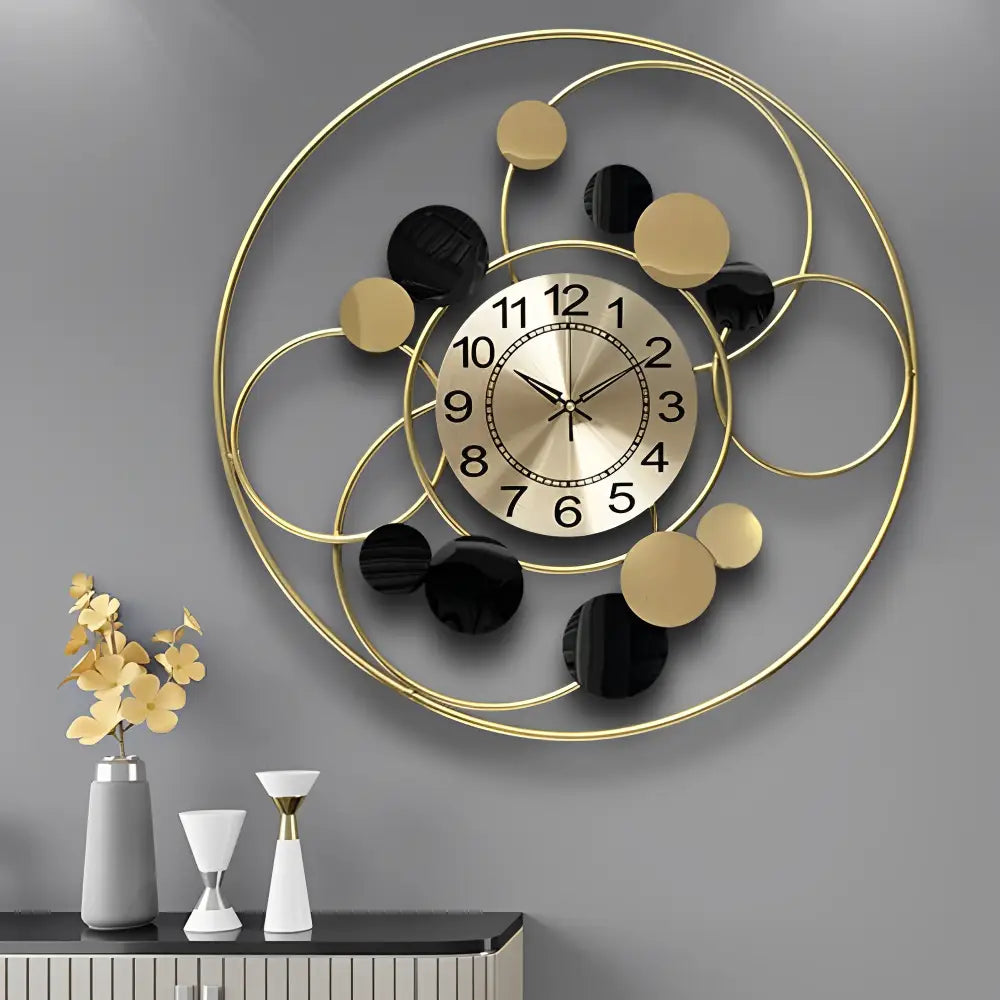 Horloge murale silencieuse quartz 60 cm design – Image 2