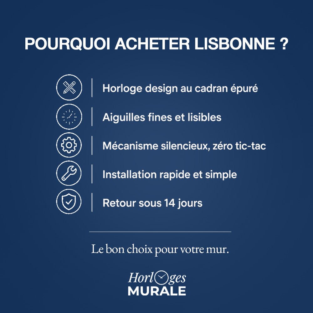 Horloge murale silencieuse cadran jaune mouvement quartz – Image 7