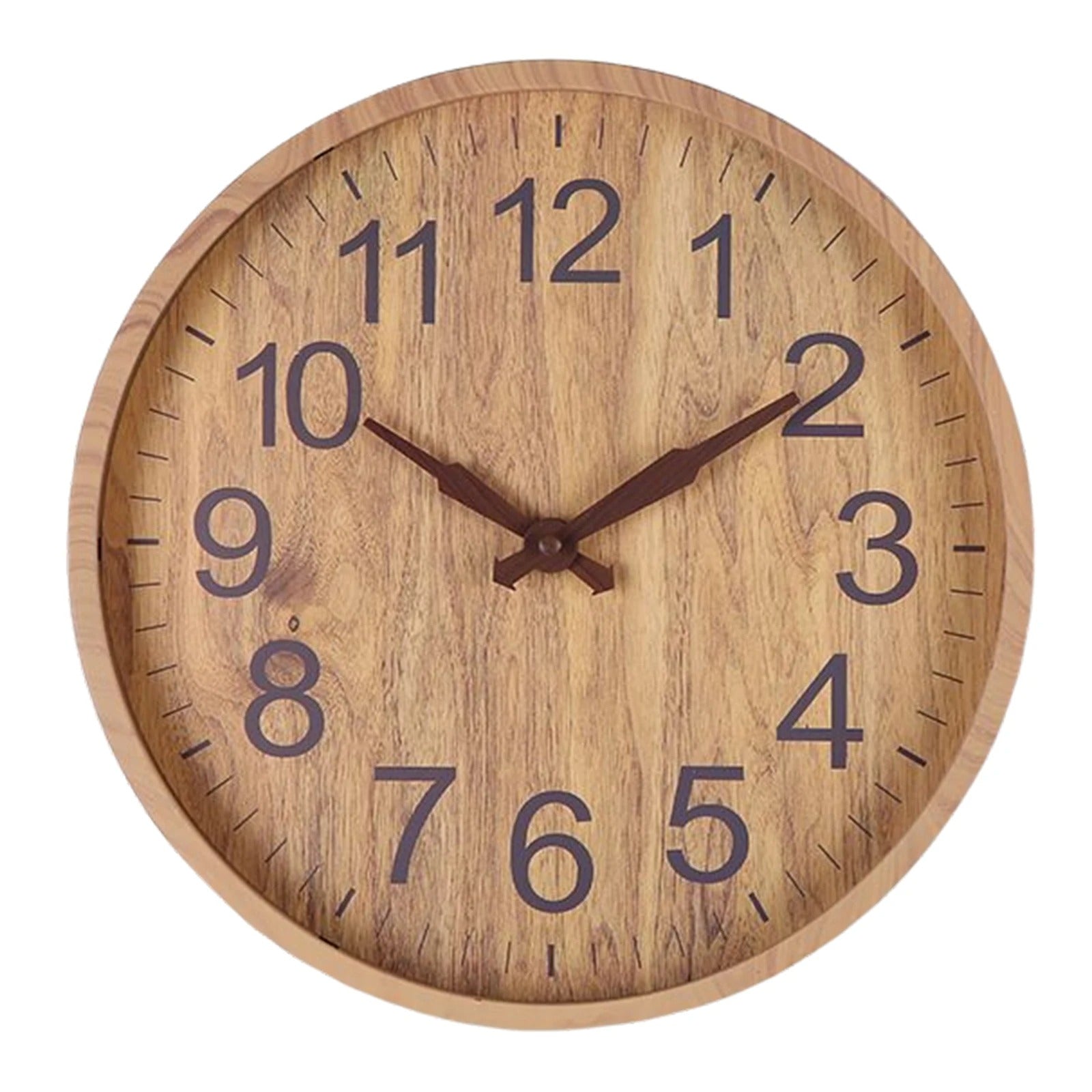 Horloge murale design nordique chiffres creusés – Image 4