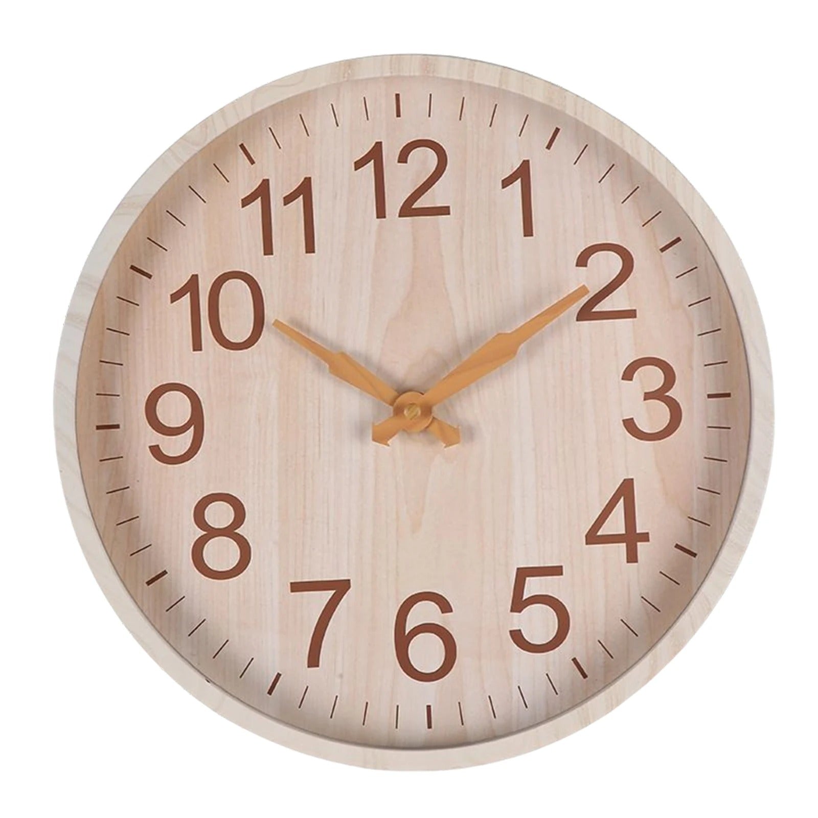 Horloge murale design nordique chiffres creusés – Image 6