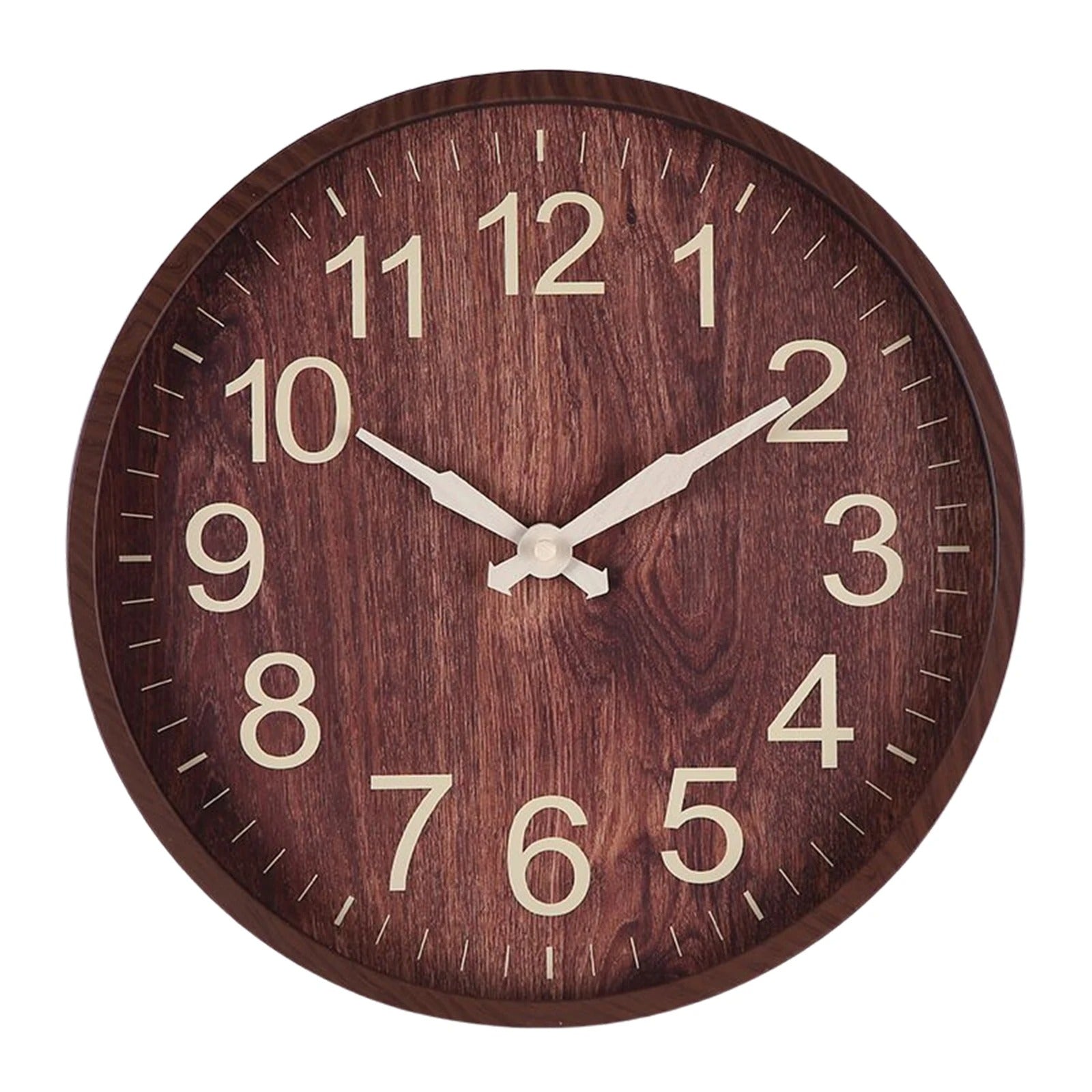 Horloge murale design nordique chiffres creusés – Image 5