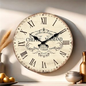 Horloge Murale Style Intemporel Grand Format