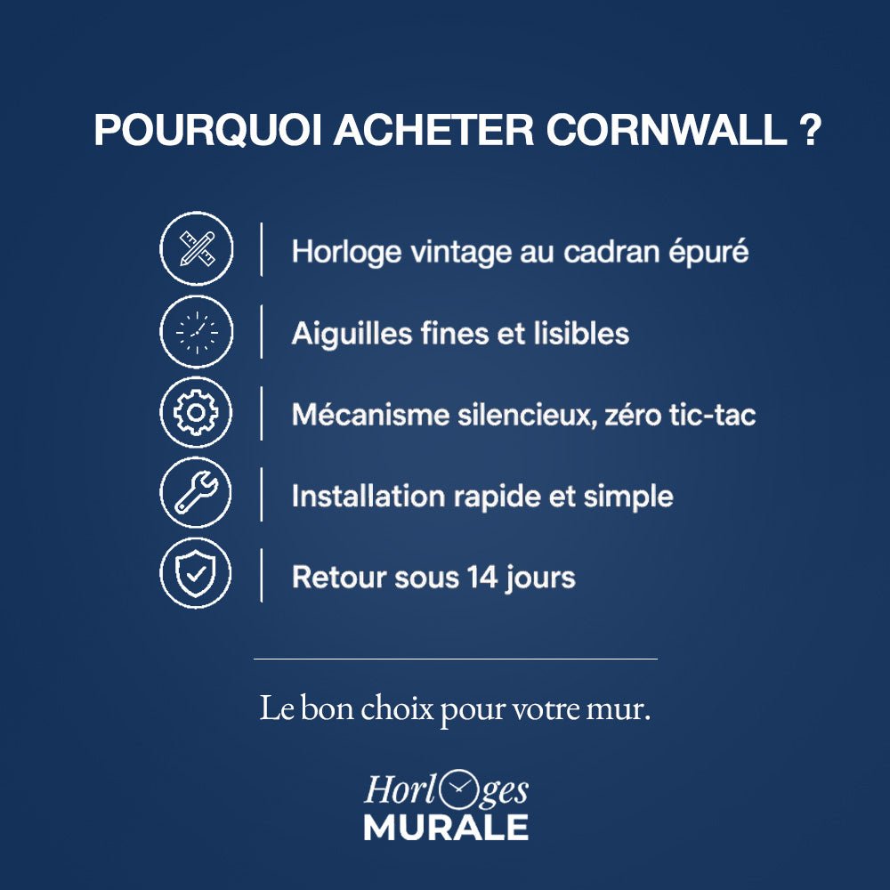 Horloge murale silencieuse à quartz métal – Image 10