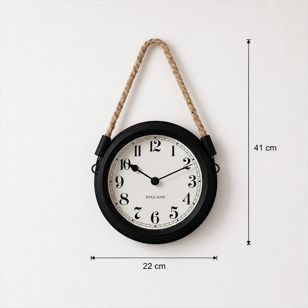 Horloge murale silencieuse à quartz métal – Image 9