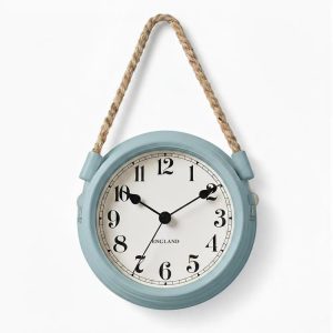 Horloge murale silencieuse à quartz métal