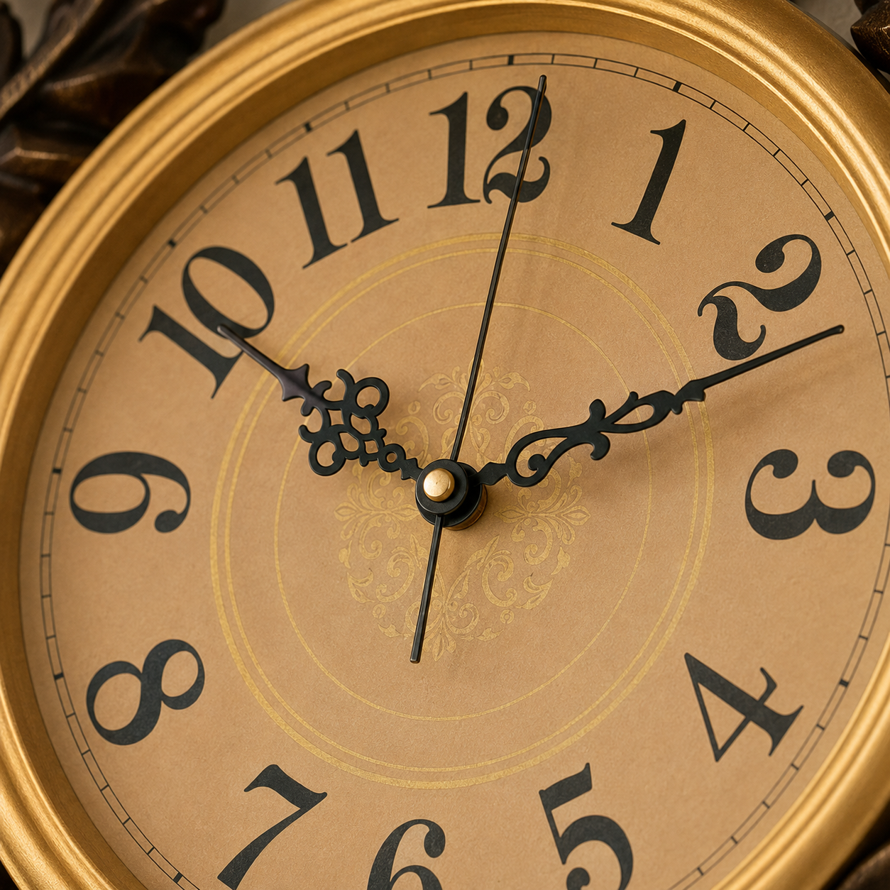Horloge murale décorative style baroque à pendule – Image 4