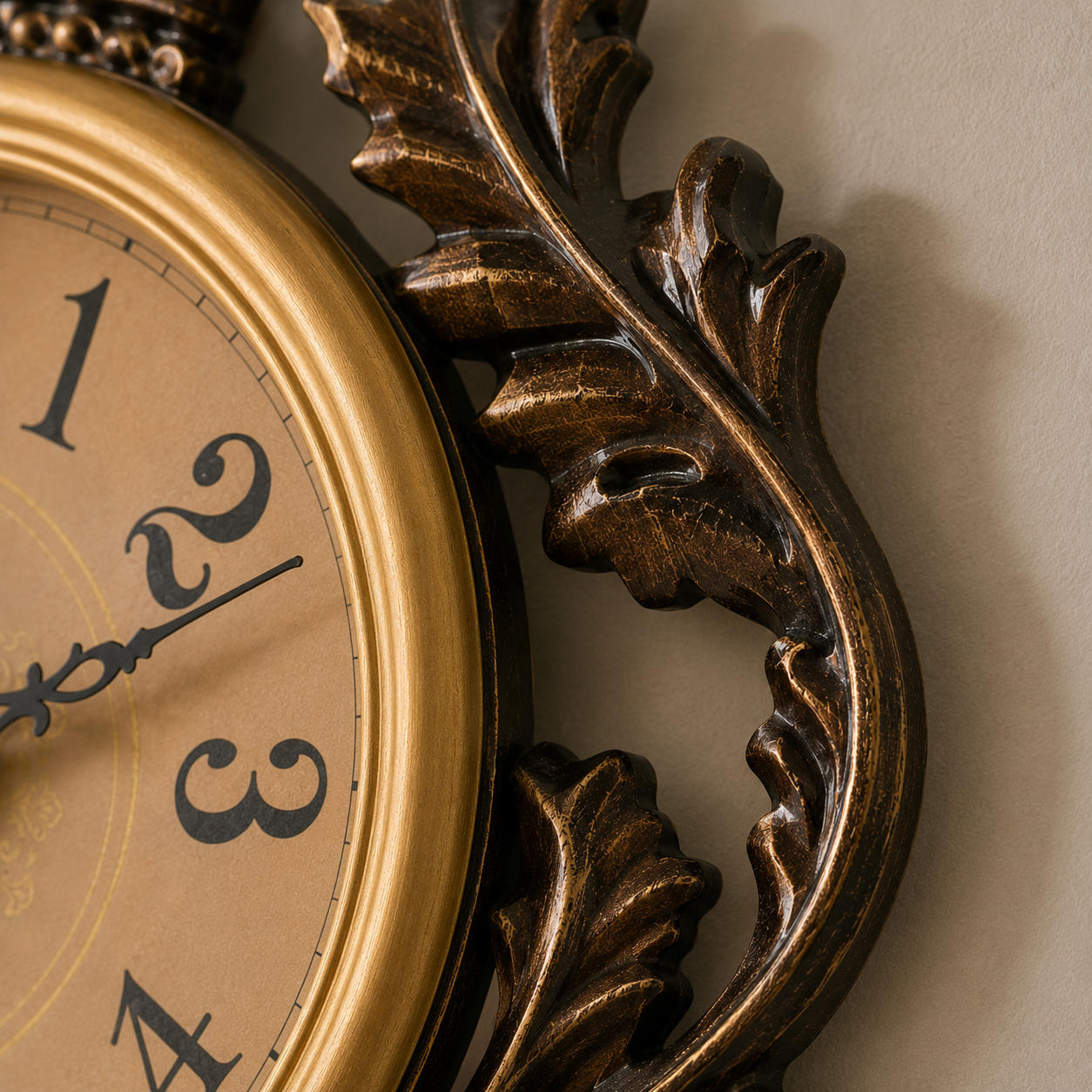 Horloge murale décorative style baroque à pendule – Image 8