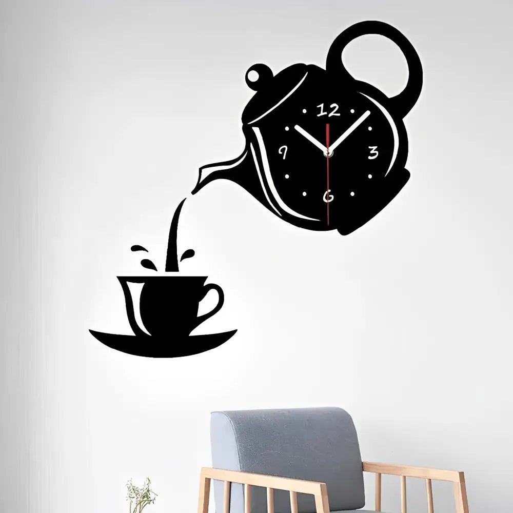 Horloge murale silencieuse vintage pour cuisine 40 cm – Image 4