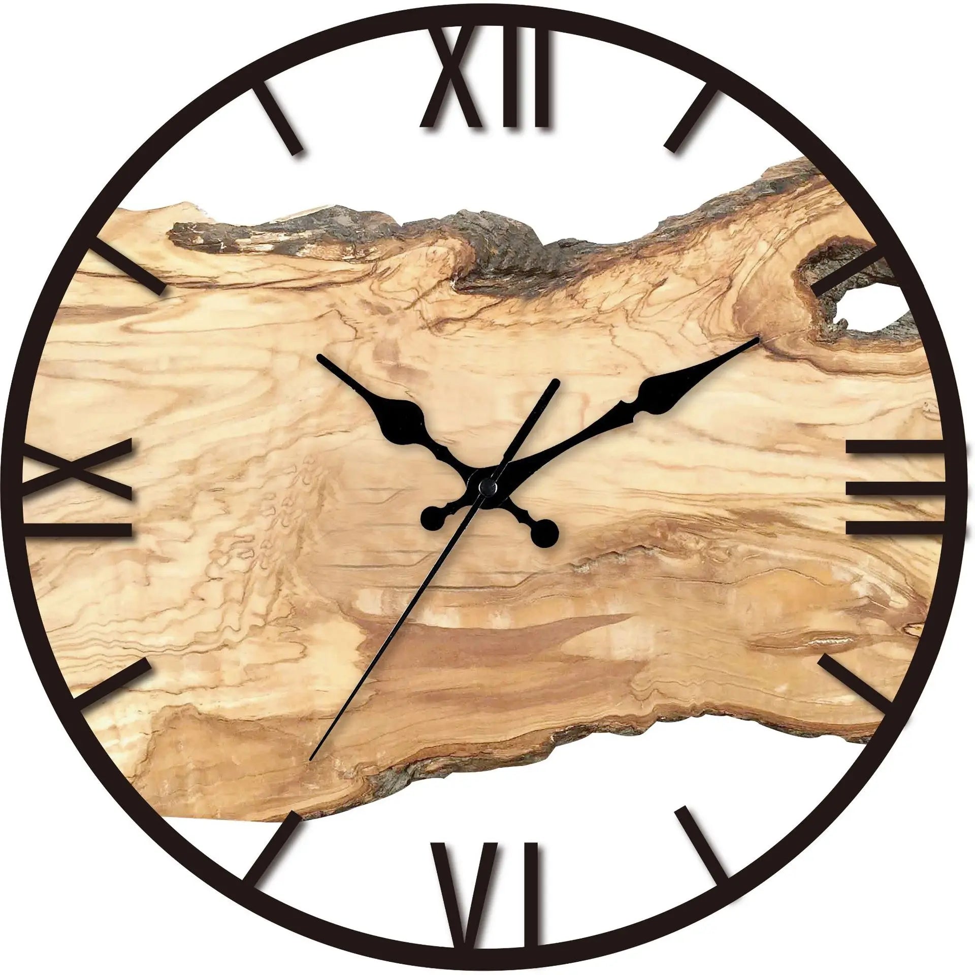 Horloge murale acrylique transparente quartz 30 cm